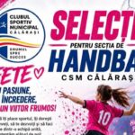 CSM Călărași dă startul selecțiilor pentru noua generație de handbal feminin